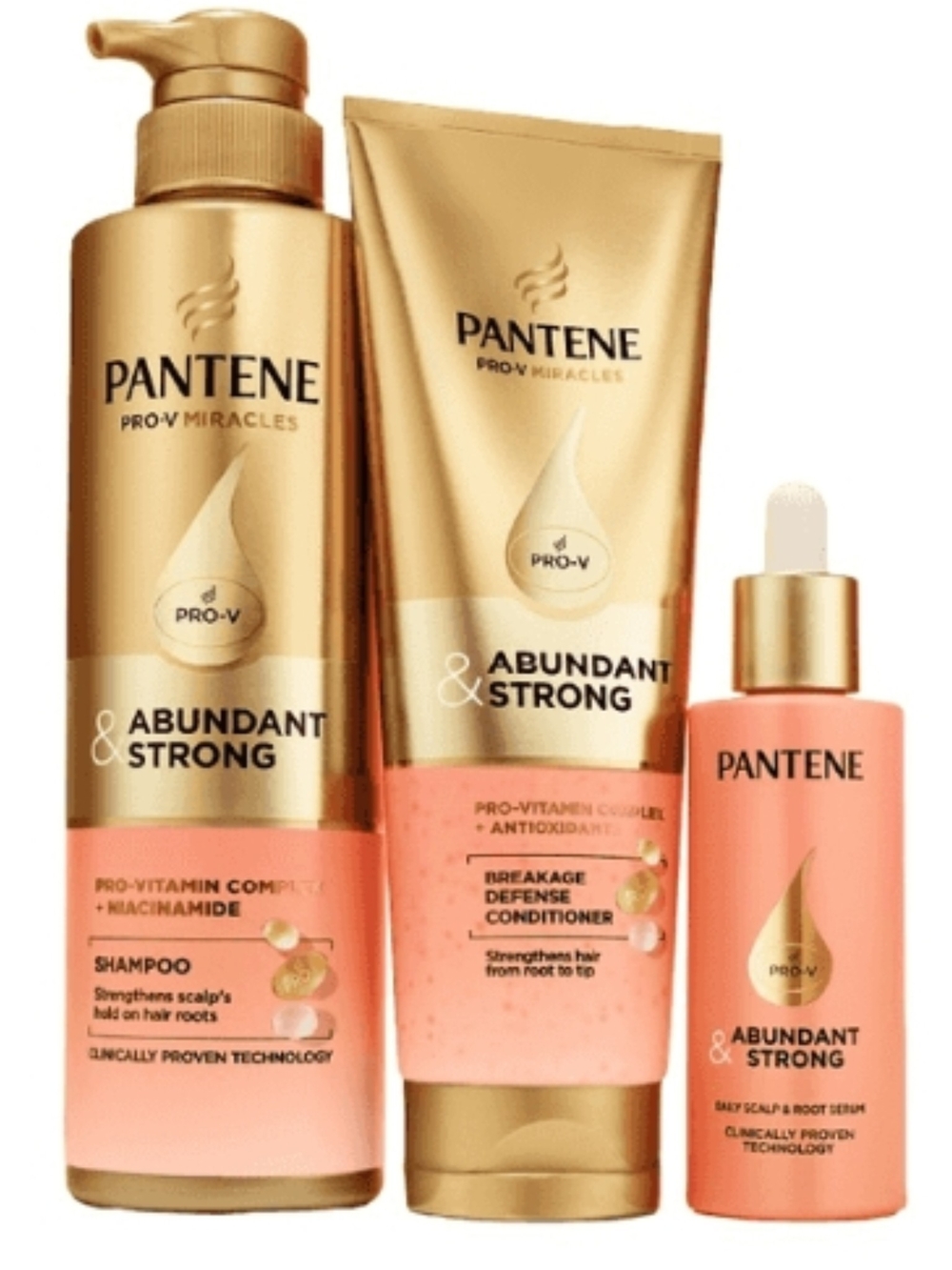 Pantene Abundant & Strong Hair Care Bundle